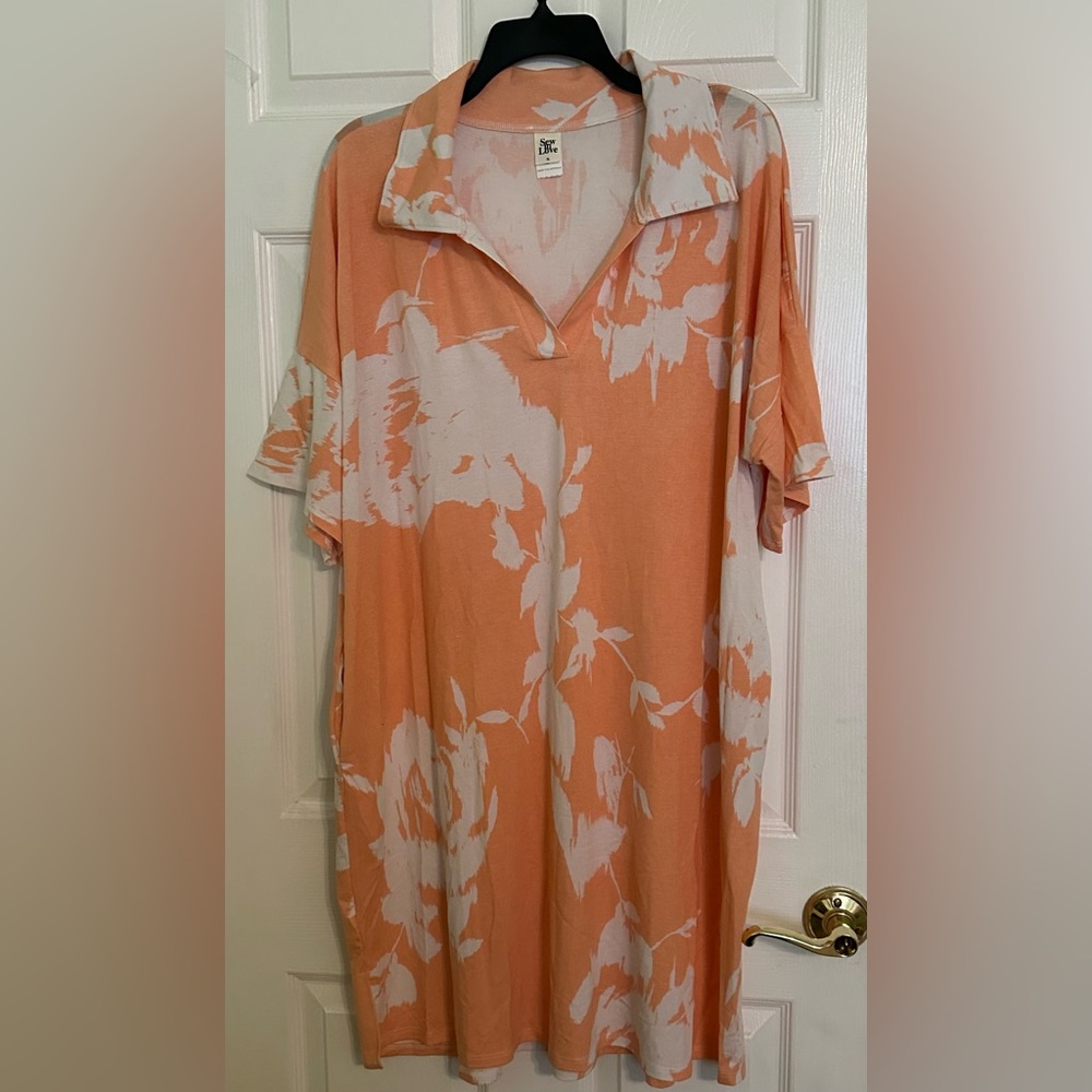 NWOT SEW IN LOVE CORAL DRESS